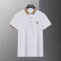 Camisa Polo De Verano Para Hombre Con Encaje Y Manga Corta De Seda Helada Transpirable Moda Casual Brecha De Negocios - details 6