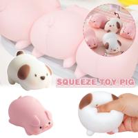 2PCS Juguetes De Sensación De Cerdo Y Perro Fidget Para Alivio Del Estrés Juguete De Estiramiento Y Succión Para Niños Y Adultos Divertido Y Calmante Para Mejorar La Concentración - details 1