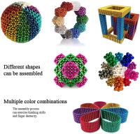 Bolas magnéticas - Azul Cielo mate Juego de (3mm) 1000 Bolas mágicas coloridas Juego de escritorio Divertida para aliviar el estreno para adultos -esferas magnéticas- Mashable Smashable Buildable, juguetes para niños, regalo de Navidad - details 2