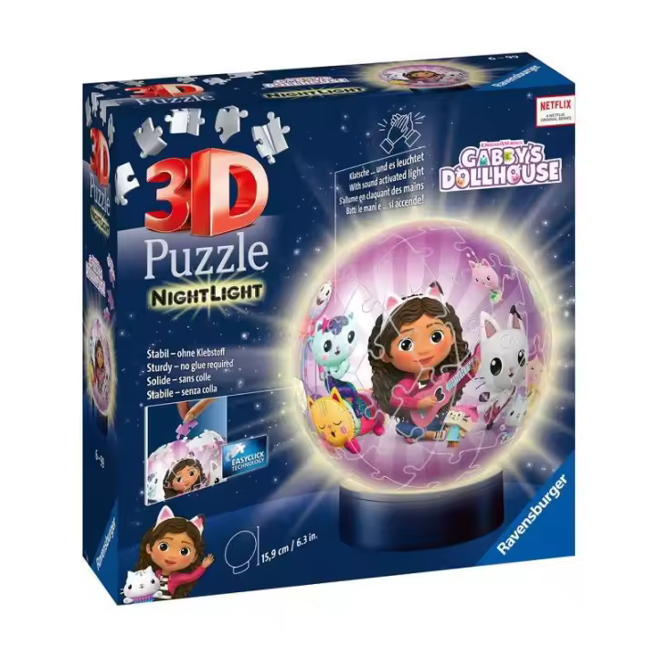 PUZZLE 3D NIGHTLAMP GABBY´S DOLLHOUSE DE RAVENSBURGER - 1