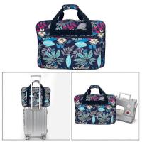 Large Capacity Sewing Machine Bag Travel Portable Storage Handbag Dark Blue - details 2