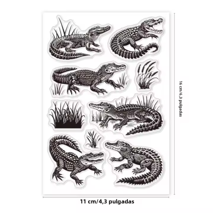 Estampillas De Láminas Japonesas Para Cartas Paisaje Natural Transparentes Para DIY Sin Material Peligroso Medida Estándar - 1