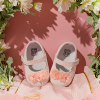 Zapatos De Princesa Para Bebés Nuevos Niñas Con Lazo Tiesa Suela Antideslizante Bajo La Boca Suave Casual Para Niñas 0-18M - details 2