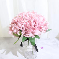 5pcs Flores Artificiales De Gran Tamaño En Blanco Hiedra Y Pino Alta Calidad Para Decoración De Hogar Y Bodas Bouquet De Lirio De Mar Y Peonía - details 2