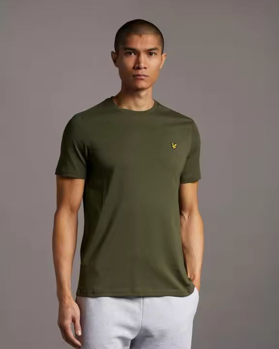 Camiseta Básica Lyle & Scott Verde Oliva - 1