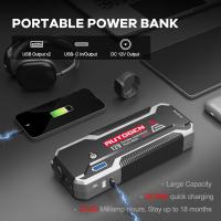 AUTOGEN Arrancador para automóvil 4000A (10.0L + Gasolina y diésel), un Kit de Refuerzo de Caja de Puentes de batería portátil de 12V para automóviles, SUV y Camiones Envió 24Horas - details 2