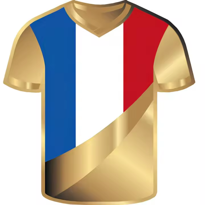 FRANCIA JERSEY Iconos del deporte 1/1000 Oz Moneda Oro 3000 Francos Chad 2023 - 1