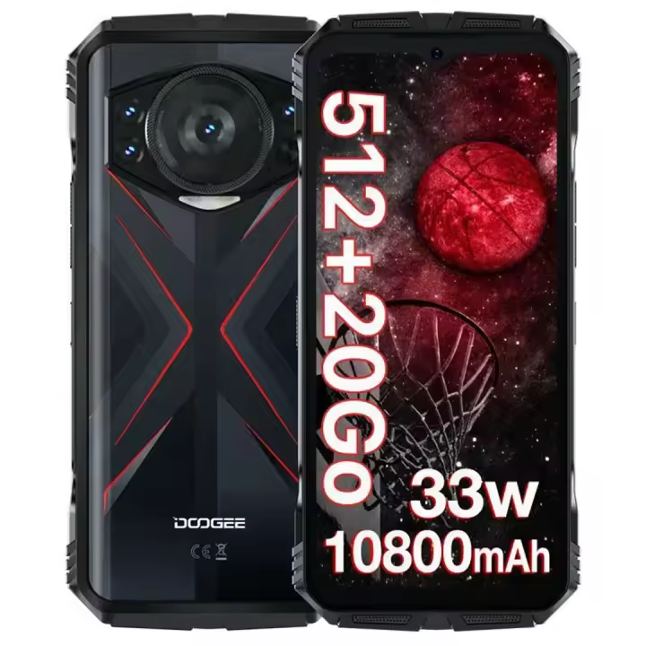 Móviles DOOGEE S118 6.58'' FHD+ Móvil Resistente 20GB+512GB, 10800mAh/33W Teléfono, 50 MP+32MP, Android 14 Smartphone 4G NFC - 1