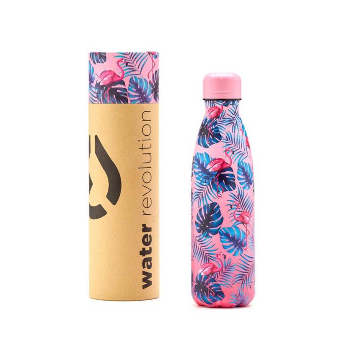 Botella Termo Water Revolution Fucsia Rubber 500ml - Para Decorar - Los Mejores Precios