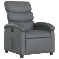 vidaXL Sillón reclinable de cuero sintético Negro, Crema, Marrón Sillon Dormitorio Sillon Comodos Silla Relax Sillón Sofá - details 5