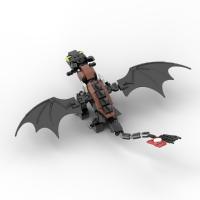 Conjunto De Bloques De Construcción MOC How to Train Your Dragons 2en1 Modelo De Dragón Negro Y Blanco Juguetes Para Niños Y Niñas Regalos - details 10