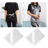 100pcs Conjunto De Delantal Blanco Desechable Transparente Para Cocina Antifouling Plástico Sin Mangas Suministros Fáciles - details 3