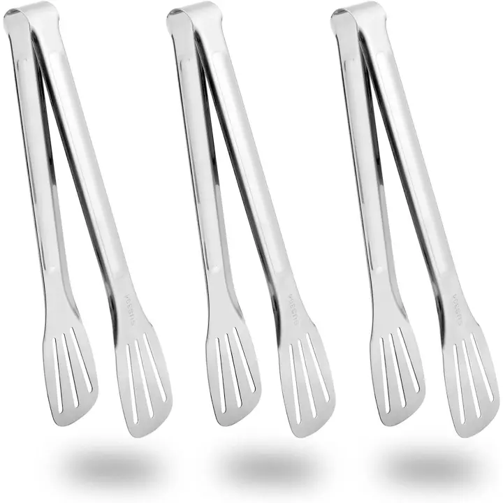 Paquete de 3 Piñales de barbacoa multiproyecto de Maple inoxidable para Cocinar Parrilla que sirve buffet y Ensalada (Plata de 9,45 pulgadas) - 1