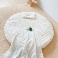 Carpetilla De Piso Para Bebés Coreana Circular Y Removible Alfombra De Tent Para Niños Bordada a Mano Tamaño Grande Algodón No Tóxico Para Edades 0-6m Hasta 7-12Años - details 6