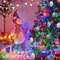 Luces De Cadena LED Impermeables Para Decoración De Jardín Dormitorio Fiesta Navidad 10/20/40/80 LED Batería Incluida Luz De Navidad Color Calido Y RGB - details 3