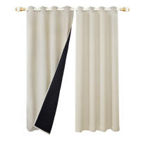 Cortinas De Blackout Tejidas 100% Gruesas Para Invierno Con Anillas Listas Para Instalar Para Sala De Estar Dormitorio Decoración Y Aislamiento De Luz - details 9