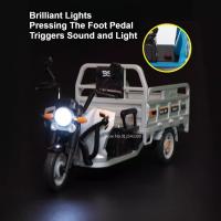 Coche De Juguete Eléctrico a Escala 1/12 Triciclo De Aleación De Metal Con Sonido Y Luz Función De Retroceso Regalo Para Niños - details 4