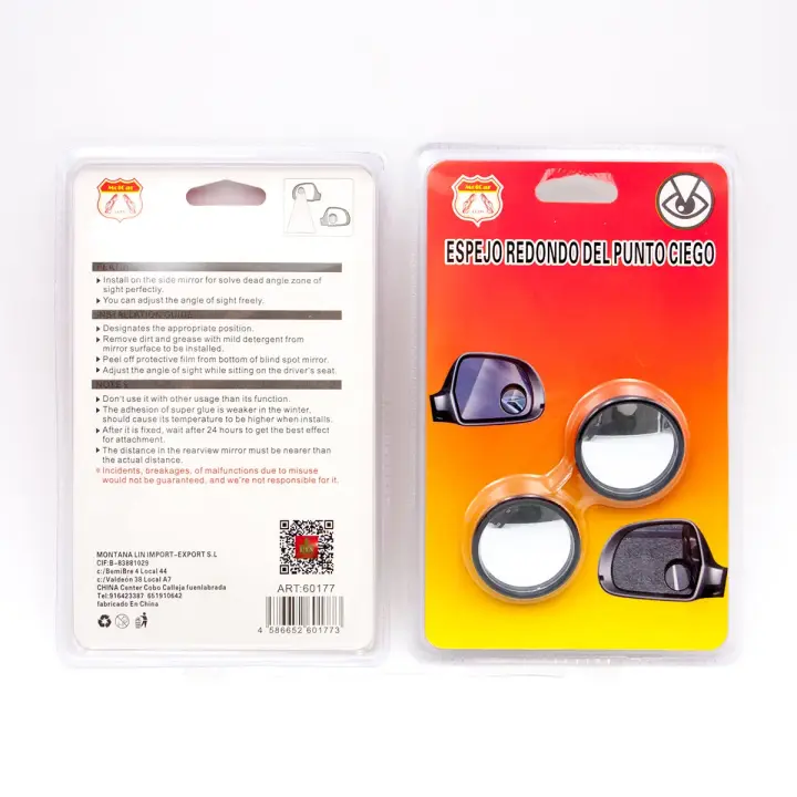 MOLCARAUTO 2 espejos de punto ciego curvado Adaptable Rotación de 360° Retrovisores - 1