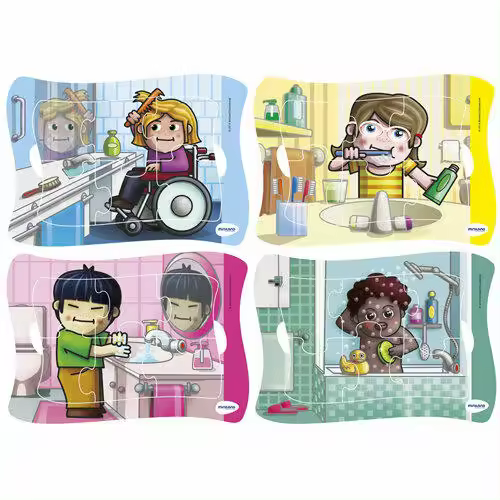 Frame puzzles hábitos de higiene - 1