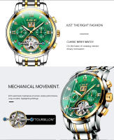 Reloj De Pulsera Automático LIGE 2024 Para Hombre Lujo Deportivo Resistente Al Agua Con Tourbillon Y Funciones Adicionales Acero Inoxidable - details 2