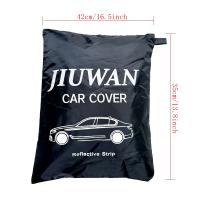 Cubierta Exterior completa para coche, parasol a prueba de polvo con tiras reflectantes, Universal, para Hatchback, sedán, SUV, color negro - details 4