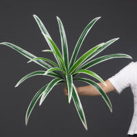 Planta Artificial De Gran Tamaño 60cm Con 18 Hojas De Orchidáceas Para Decoración De Jardín Interior Y Exterior Arbolado Falso Para Hogar Y Exposiciones - details 2
