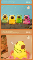 Lámpara De Noche De Silicona Capybara Lindo 7 Colores Con Dimmer Para Dormitorio De Niños Recargable Por USB Luz Decorativa Regalo Con Toque - details 4