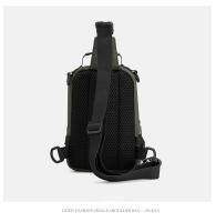 Bolsa De Pecho Multifuncional Para Hombre En Nylon Con Patente Impermeable Antirrobo Para Viajes Con Carga USB Bolsa Masculina Casual - details 28