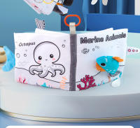 Libro De Tela Para Bebé Juguete Educativo Temprano Enseñanza Animal Libros De Tela Quietos Para Sensación De Bebés 0-12 Meses Niño Pequeño - details 1