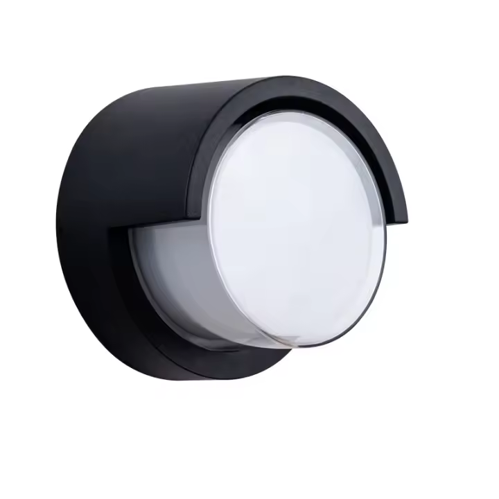 12W Luz de pared para exteriores LED Lámpara de luz de pared a prueba de agua Lámpara de luz moderna para exteriores para patio Jardín Pilar Terraza Cerca de la pared Camino Patio Villa Corredor Blanco cálido 3000K Redondo - 1
