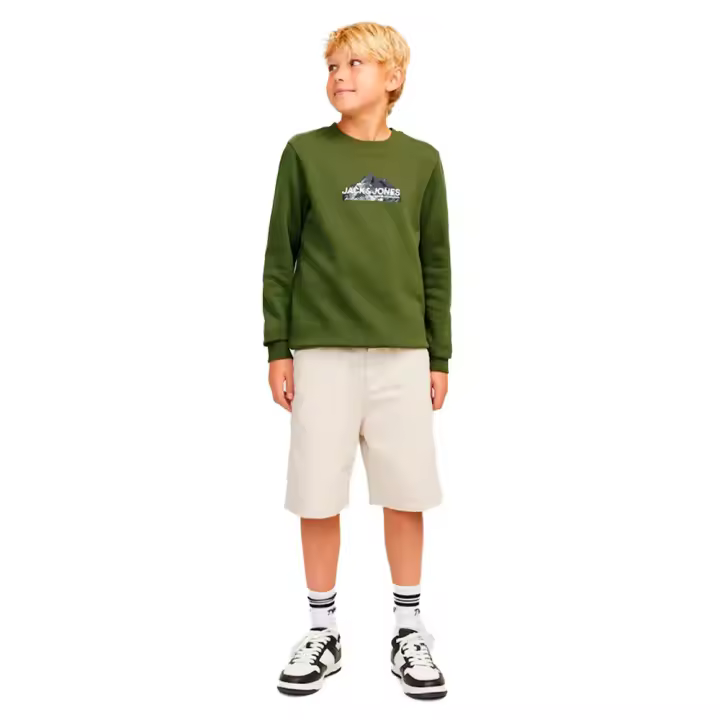 Jack & Jones Sudadera Mountain Logo Verde - 1