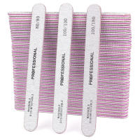 50Pcs Sandpaper De Doble Cara Para Uñas 80/100/180 Emery Board Trimmer Manicure Buffer Para Salón De Manicura Suministros De Uñas - details 5