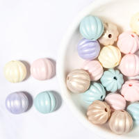 100pcs Perlas De Acrílico En Forma De Calabaza 11mm Colores Mixtos Espaciadores Para Crear Pulseras Collares Joyería Accesorios DIY - details 8