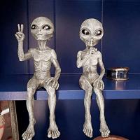 Figura De Resina Alienígena Espacial Para Jardín Decoración Externa Miniatura Regalo Para Casa Y Jardín Estilo Único Y Moderno - details 3