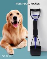 Escobilla Para Perros Con Manija Larga Y Abrazadera Herramienta De Recogida De Excrementos Plegable Para Exterior Limpiador De Feces De Animales - details 0