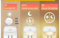 Lámpara Nocturna LED Con Sensor De Movimiento Para Niños Decoración De Dormitorio Pasillo Y Escaleras WC Lámpara Nocturna Para El Lado Del Cama EU US Plug - details 9