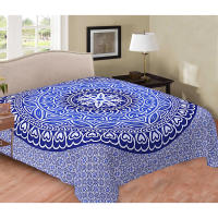 Ethnikulture 100% Algodón Tapiz con Estilo de Mandala Indio - 220 x 240 cm - Uso Versátil para Yoga, Playa y Decoración de Pared - Arte Mural - Ideal como Tapiz de Pared Grande - details 9