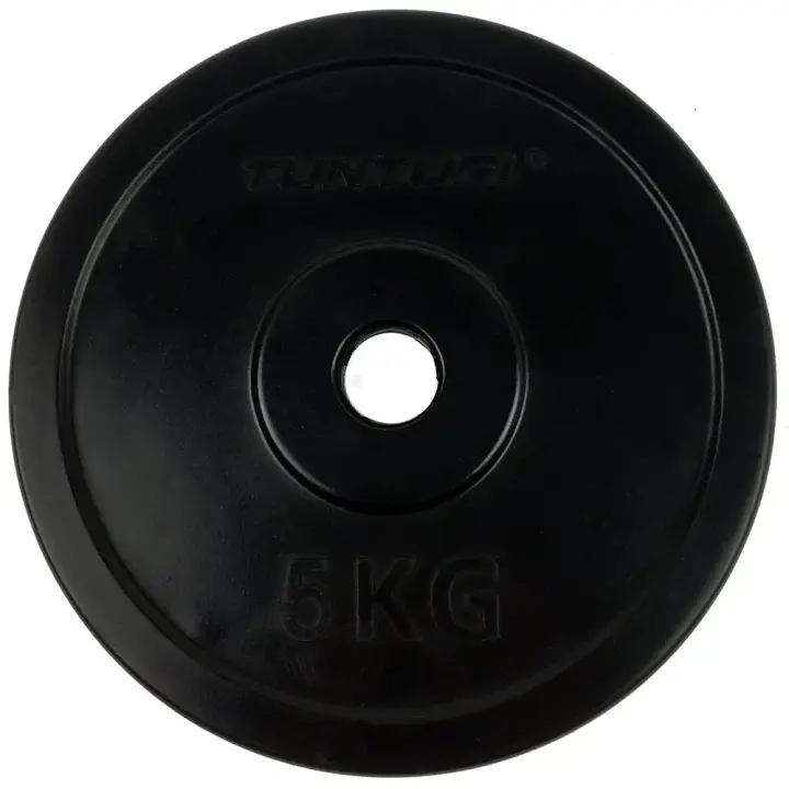 Tunturi Plato Rubber 5kg Negro Discos - 1