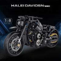 Nueva 1:8 Clásica Moto De Bloques De Construcción Modelo Juguete De Cidade Racer Para Niños Niñas Y Adultos MOC Sets De Alta Técnica - details 1