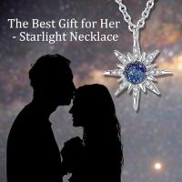 Collares Cósmico Estrella Y Luna Para Mujer Niña, S925 Plata Collar Star Moon Cosmic, Collar De Estrella Especial En El Universo - details 2