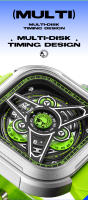 Reloj De Cuarzo Para Hombre Mark Fairwhale 5740 Resistente Al Agua Deportivo Al Aire Libre Estilo Casual Cuadrado Material De Correa De Silicona Y Caja De Acero Inoxidable - details 7