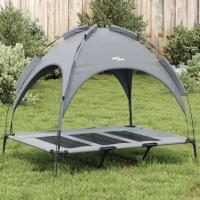 vidaXL Cama para perros con dosel antracita tela oxford y acero Dimensiones 62 x 48 x 61 cm,  76 x 62 x 72 cm,  92 x 77 x 85 cm y mas - details 3