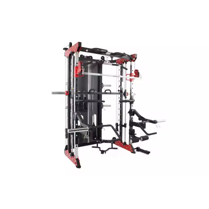 MÁQUINA SMITH PROFESIONAL PIVOT FITNESS FSM-400 ACCESORIOS COMPLETOS, 180 KG PILAS DE PESO - 1