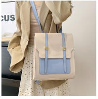 Nuevo bolso de mujer, nueva moda coreana, retro, simple, de color sólido, con hebilla de metal, mochila portátil de nicho - details 15