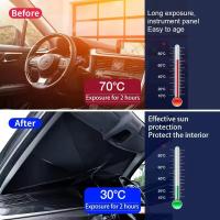 Parasol Coche Delantero, Parasol Plegable Coche con Anti UV Rayos,Sombrilla Paraguas del Coche para Lunas Delanteras, Parasol para Parabrisas de los Coche para Mayoría de Coches, SUV, Camiones - details 3