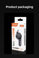 Cargador De Coche Retráctil 120W Doble Tipo-C Carga Rápida Con Cable USB C Adaptador De Encendedor Para iPhone Huawei Samsung - details 8