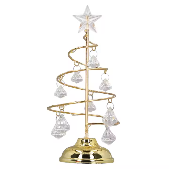Lámpara De Árbol De Navidad Decorativa LED Luces Nocturnas Pequeñas De Cristal Adorno Decorativo Para Regalo Año Nuevo - 1