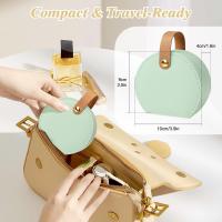 Mini joyero organizador, joyero de viaje para mujer, pequeño estuche de cuero sintético con cremallera, caja de regalo portátil. - details 1