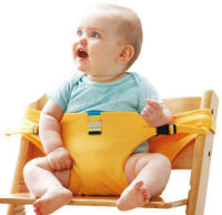 Silla De Bebé Plegable Alta Con Correa Portátil Para Niños Asiento De Comer Y Baño Lavable Con Cinturón De Seguridad Para Viajes - details 8