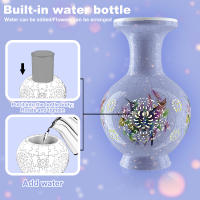 Vaso De Flores En Puzzzle De Porcelana Diseño 3D DIY Juguete Educativo Decoración De Casa Regalo Cálido Para Adultos - details 5